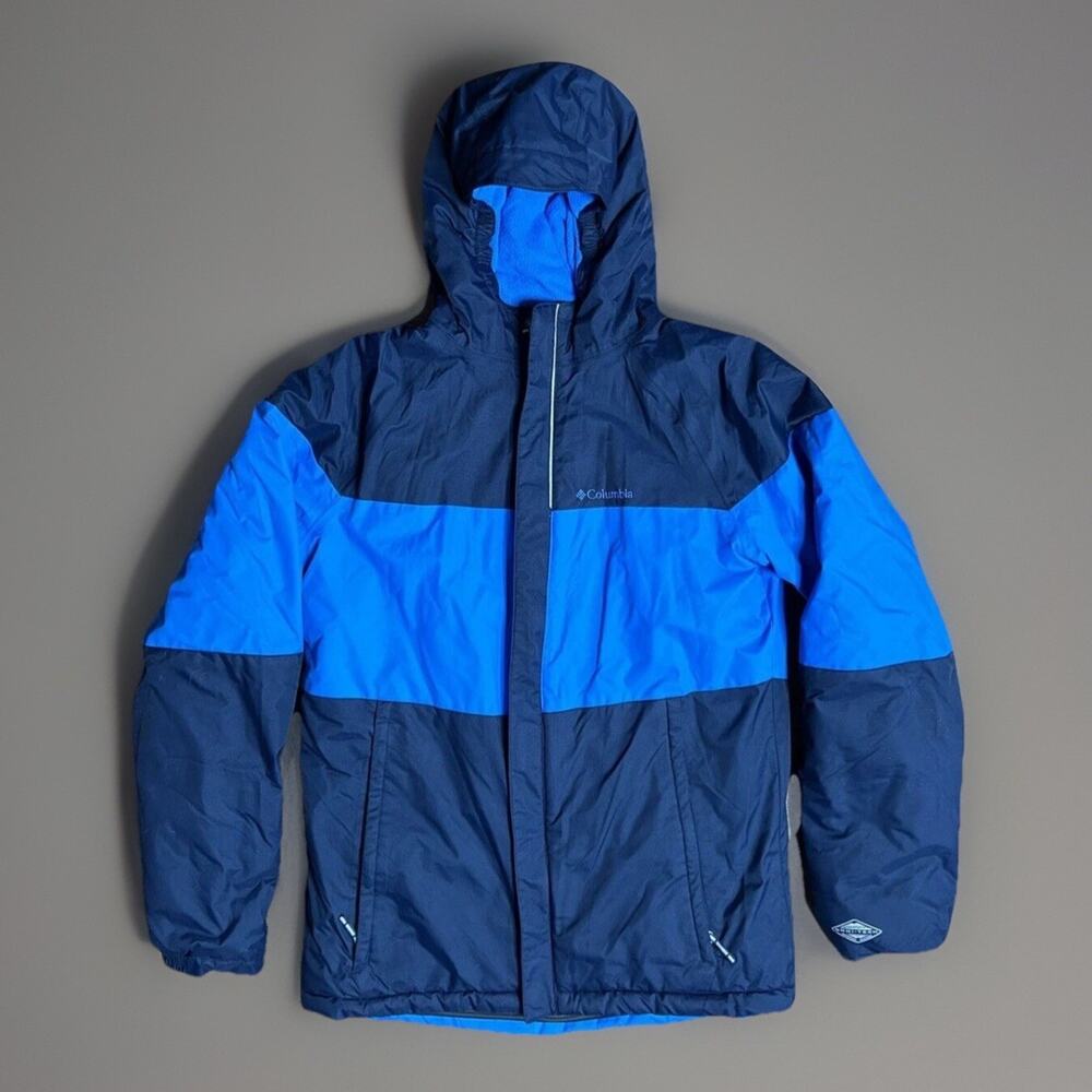 Columbia Omni-Tech Heat Women’s XL Blue Hooded Ski Coat Weatherproof